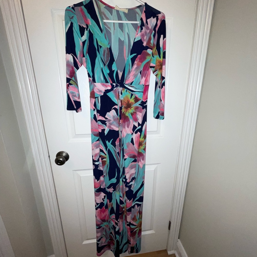 Peach Love Floral Dress